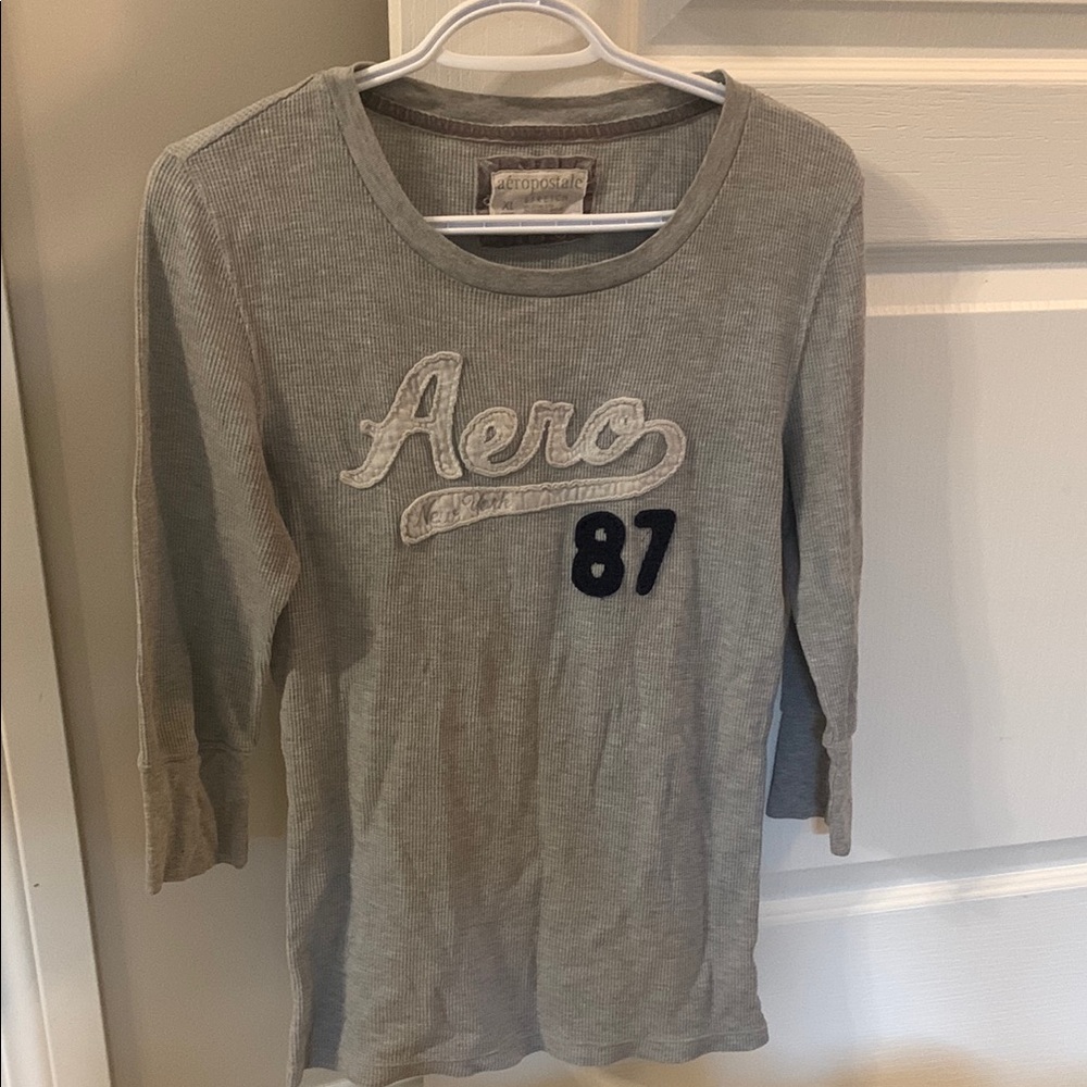 Kids Gray Long Sleeve Shirt